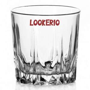 LOOKERIO Whiskey Crystal Diamond Whiskey Glass, Serving Glass Scotch 300ml, Set of 6