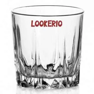 LOOKERIO Whiskey Crystal Diamond Whiskey Glass, Serving Glass Scotch 300ml, Set of 6
